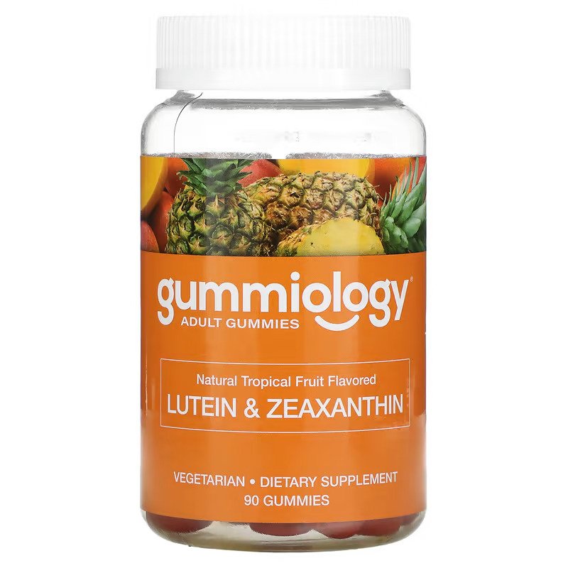 <b>구미올로지</b> <b>Gummiology</b>, 루테인 및 <b>지아잔틴</b> 구미, 트로피컬, 90 구미