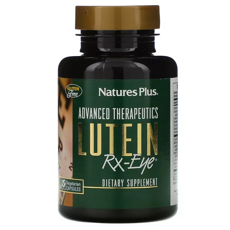 <b>네이처스플러스</b> <b>NaturesPlus</b> 루테인 RX-Eye 60 식물성 캡슐 지아잔틴 눈건강