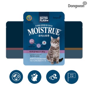 동원 뉴트리플랜 모이스트루 주식파우치 시니어 80g 고양이 파우치