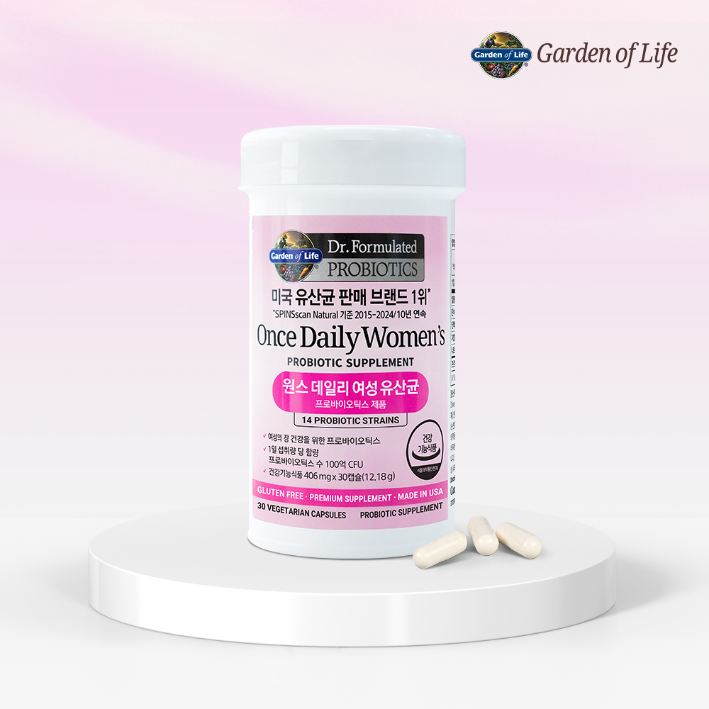 가든오브라이프 원스 데일리 여성 유산균 임산부 수유부 30캡슐, 1개