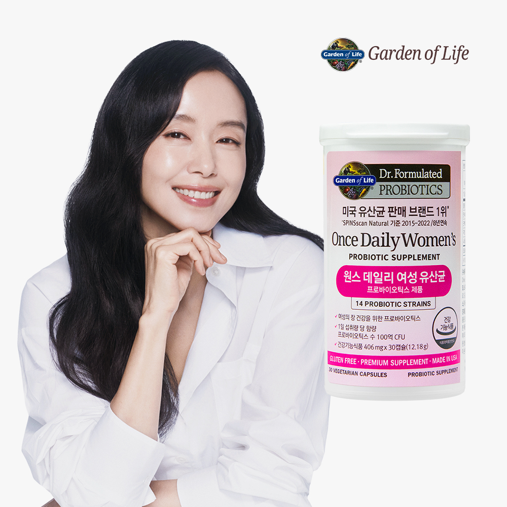 <b>가든오브라이프</b> 원스 데일리 여성 유산균 임산부 수유부 30캡슐, 1개