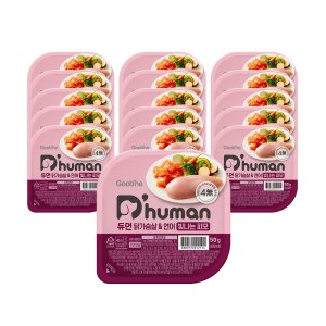 [듀먼] 강아지 자연화식 닭가슴살&연어 50gX16팩