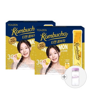 티젠 콤부차 진저레몬 30스틱입X2박스 (보틀 포함)