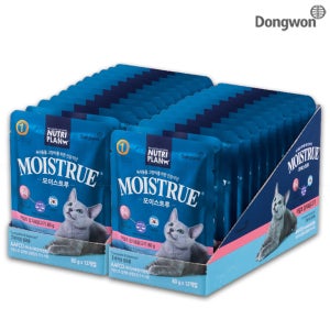 동원 뉴트리플랜 모이스트루 주식 어덜트 80g x 24개입 고양이 파우치