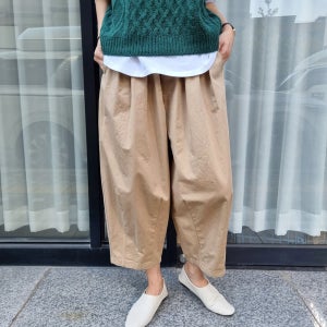 면 밴딩 항아리 배기팬츠 알라딘 코쿤 통바지