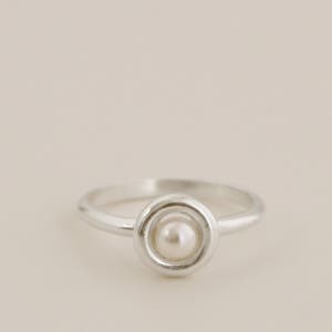 925실버 스와로브스키 진주반지 그레첸/ Gretchen