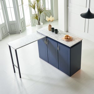 쏘렌 1230 아일랜드 조리대 홈바 식탁 수납장 홈카페 테이블