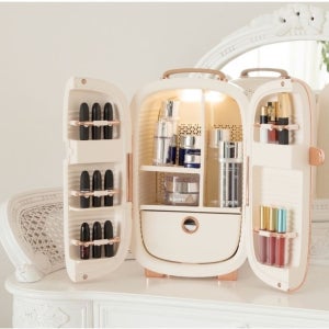 화장품냉장고 무소음 냉장고 케렌시아 저소음 뷰티 로에브이 12L 미니 소형 양문형