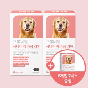 프롬더셀 강아지 노견전용 관절, 백내장, 피부, 항산화, 치매 종합영양제 2박스