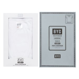 비와이씨 BYC 100수 강연사 반팔 남런닝 BYI6039