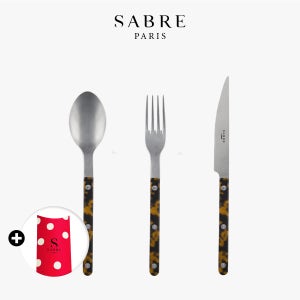 사브르 비스트로 커트러리 패턴 빈티지 디너 선물세트