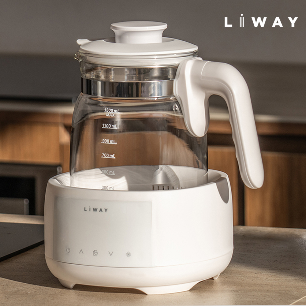 리웨이 분유포트 전기주전자 티포트 커피 차탕기 유리 무선 아기