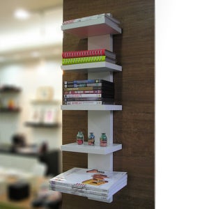 큐브트리 인테리어 벽걸이 북선반 책전시 북타워