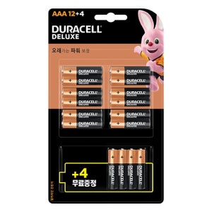 듀라셀)디럭스건전지(AAA/12+4)
