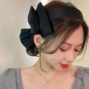 빅토리아 한쪽왕리본 헤어밴드