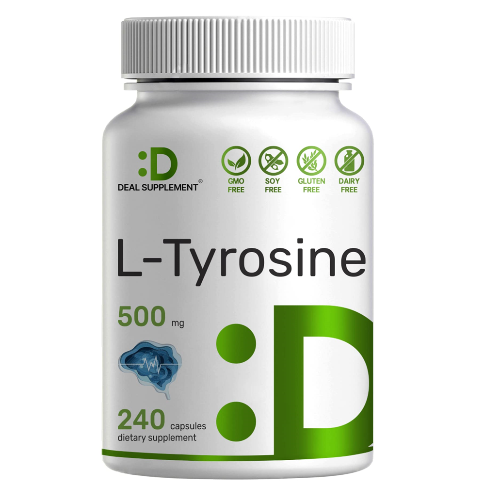 Deal Supplement 티로신 L Tyrosine 500mg 240캡슐