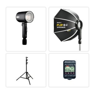 SMDV B120 HSS 조명 싱글 세트 소프트박스 동조기 포함