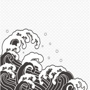 X-raypad 아쿠아컨트롤플러스 하이브리드 게이밍 마우스패드 웨이브 스톰 450x400