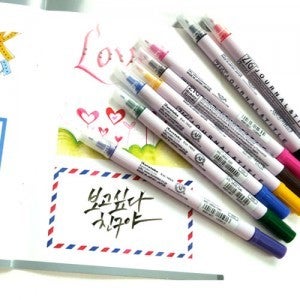 지그 저널 & 타이틀 캘리그라피 양면 펜 MS-3600 [옵션선택]