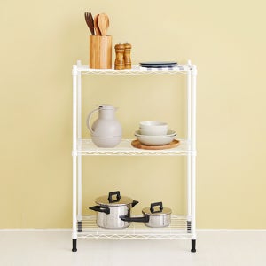 RACKEY 600 선반 600900 600x350x935mm, 3단, 화이트 3088.9856