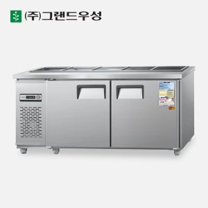 우성 찬밧드 테이블 냉장고 1800 내부스텐 반찬 밧드 셀프바