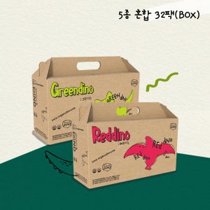 오가닉디노 유기농 무첨가 과채주스 레드/그린 외 3가지맛 더블기획