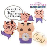 짱구 부리부리 자에몽 대마왕 알람 시계 아날로그 탁상 무소음 레트로 선물 캐릭터 인테리어