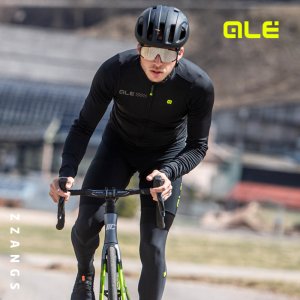 ALE 알레 솔리드 폰도 블랙 저지 가을 겨울 동계 자전거 기모저지 기능성 상의