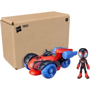 마블 스파이디 그리고 놀라운 친구들 글로우 테크 테크노레이서 마일즈 모랄레스 액션피규어