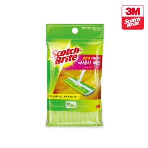 3M 스카치브라이트 클립형 막대걸레 극세사 리필 2매입