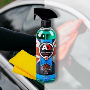 AD 오토브라이트 다이렉트 크리스탈 500ml 유막방지 유리세정제 글라스클리너 타월 포함