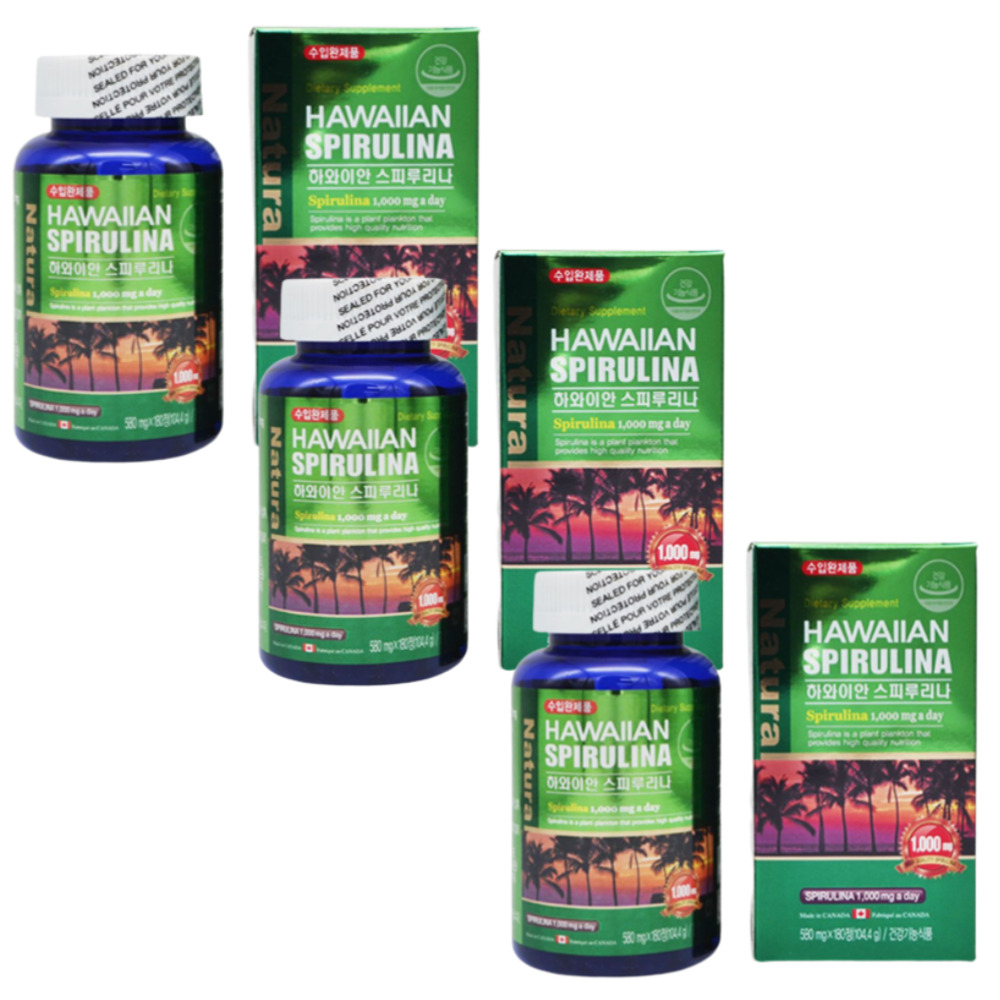 SPIRULINA 스피루리나영양제 엽록소 항산화제 피부에좋은 피부도움 스피룰리나 3BOX