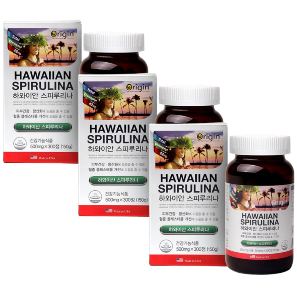 오리진 스피루리나 엽록소 항산화제 피부영양제 spirulina 3통분