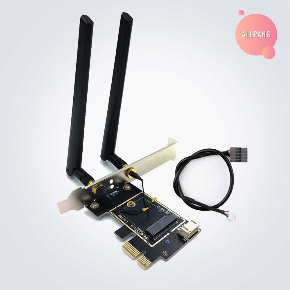 데스크탑 무선랜카드 PCIE 키트 AX210 BE200 M.2 2230 변환 어댑터