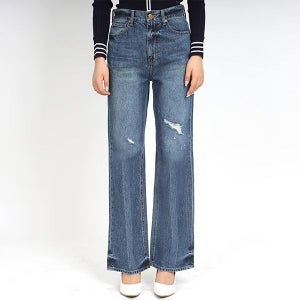 버커루 여자 청바지 와이드 다크블루 B211DP801P