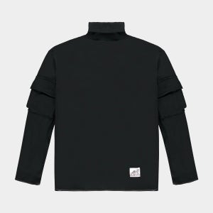 Boramy Viguier Army Rolled Neck - Black - 보라미 비귀에 아미 롤드 넥 - 블랙