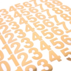 GOLD METAL 골드 메탈 배번 스티커