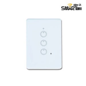 스마트빌 Zigbee 삼성스마트싱스 스테이션직결 Iot 원격제어 조명 3구 화이트 스위치