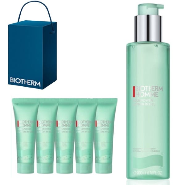 [선물포장/백화점정품]비오템 옴므 올인원 로션 200ml 아쿠아파워 로션인젤 세트