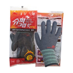 3M 슈퍼그립 핫 혹한용 NBR 폼 코팅장갑