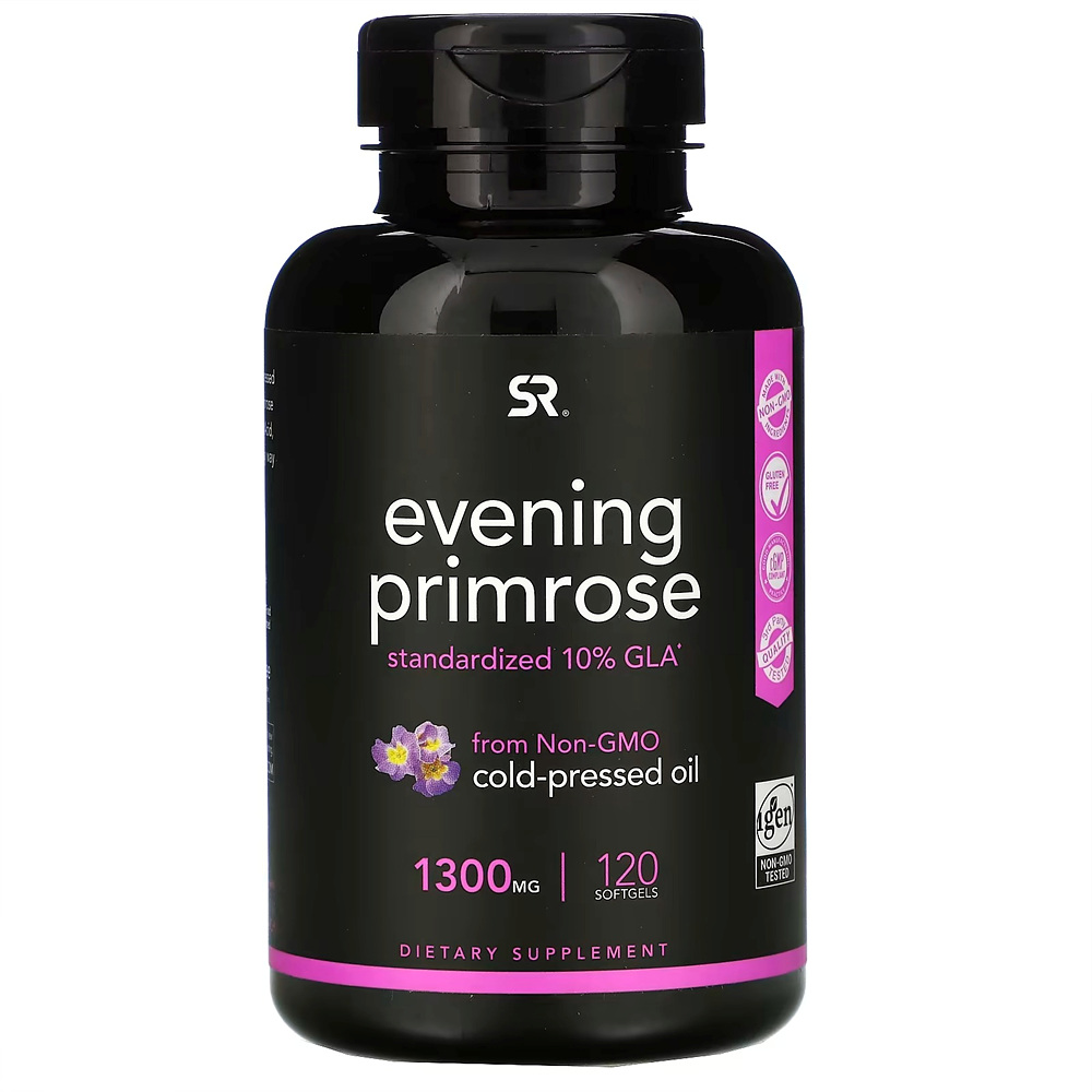 스포츠리서치 달맞이꽃 종자유 <b>이브닝 프림로즈 1300mg</b> 120정 소프트젤