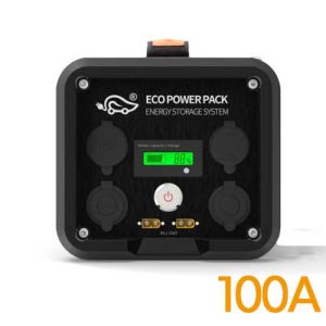 에코파워팩 휴대용 차박 캠핑용 파워뱅크 100A 배터리 고속충전 C타입 100000mAh