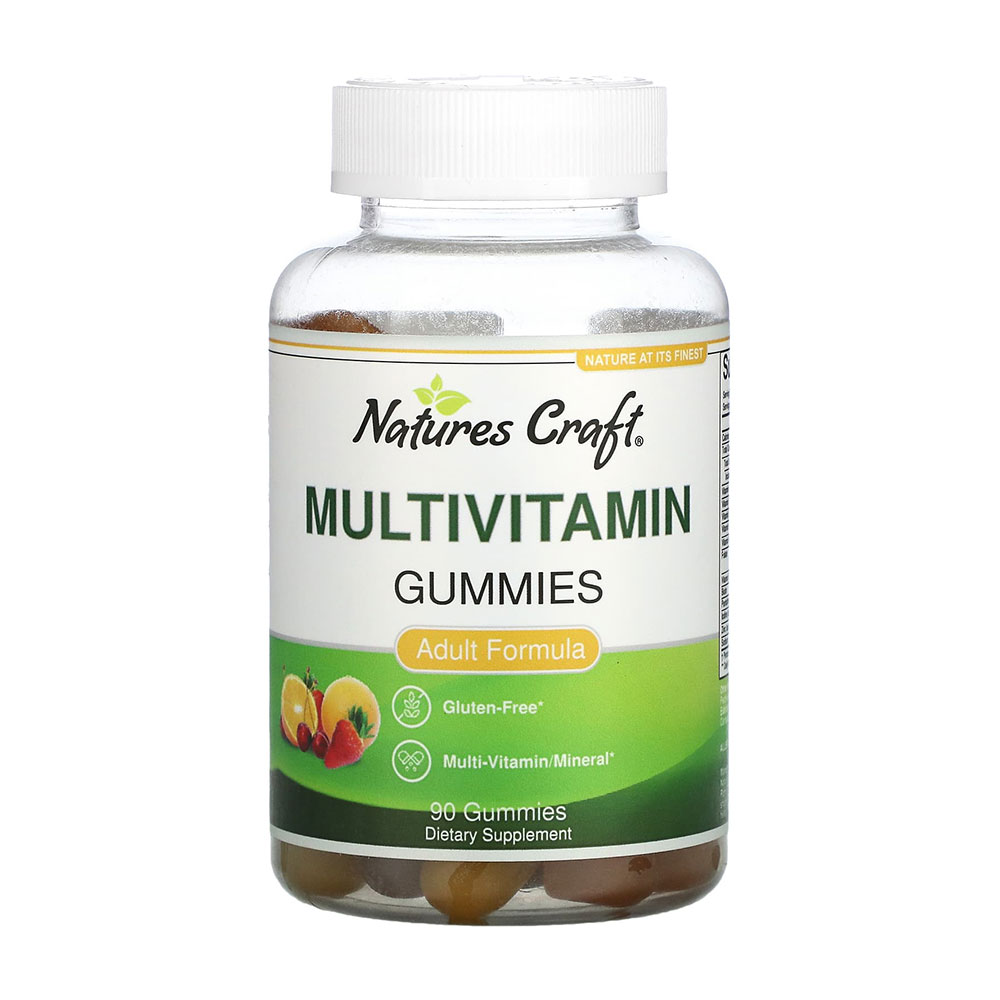 네이처크래프트 멀티비타민 90구미 콜레칼시페롤 엽산 비오틴 판토텐산 아이오딘 아연