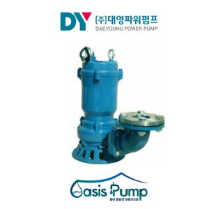 대영파워펌프 DWE-110 15HP 380V 수동 엘보형 수중배수펌프 구경 100MM 표준 GC200 임펠라 스텐 임펠라 옵션