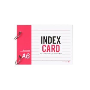 모닝글로리 유선 메모 정보카드(A6/항균) 링 단어장 84589 단어암기암기카드