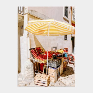 나의 유럽 모먼트 풍경 사진 인테리어 액자 포스터 A2 / 81 Fruit & vegetable stall Venice Italy