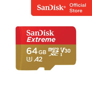 SOI 샌디스크 익스트림 마이크로SD카드 64GB/액션캠 드론 전용 4K영상 CLASS10 V30 SANDISK EXTREME MICRO SDXC CARD