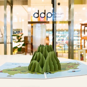 한국형 3D 입체팝업카드 제주도 한라산 편지지 엽서 DIY