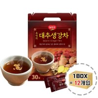 광야식품 대추 생강차 30 스틱 1BOX(12개입) 차 분말 전통차 효능 만들기