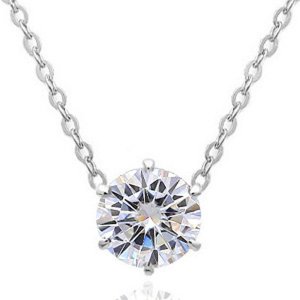 14K 18K 2캐럿 모이사나이트 다이아 목걸이 6발